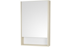 Зеркало-шкаф Aquaton Сканди 55 белый - светлое дерево