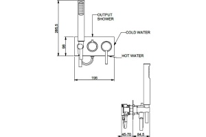 Смеситель Webert Elio EL860512015 С ВНУТРЕННЕЙ ЧАСТЬЮ, хром - 2
