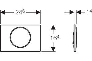 Кнопка смыва Geberit Sigma 10 115.758.SN.5 нержавеющая сталь - 3