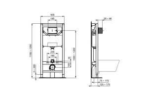 Инсталляция Ideal Standard Prosys с унитазом Connect Rimless, PR211601, сиденье микролифт, комплект - 3