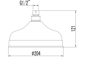 Верхний душ Lemark LM8989B бронза - 2