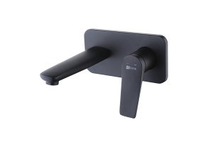 Смеситель Lemark Bronx LM3726BL для умывальника встраиваемый, черный