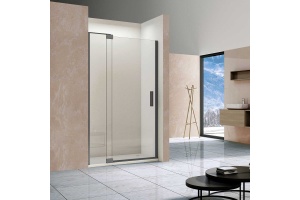 Душевая дверь в нишу Vincea EXTRA 120х200 профиль сталь стекло прозрачное