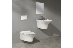 Раковина подвесная CeramaLux NB 57 см белый (NB165) - 2