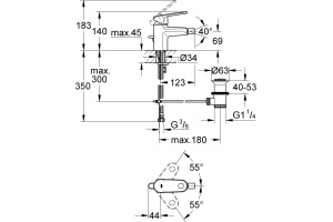 Смеситель для биде Grohe Europlus NEW хром (33241002) - 3