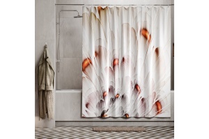 Штора для ванной WasserKraft Nau 180x200 рисунок  - 2