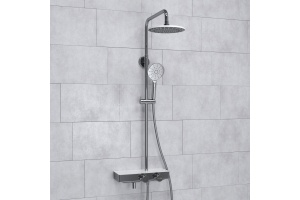 Душевая система WasserKraft 22.5 с термостатом хром - 2