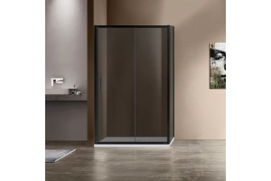 Боковая стенка Vincea Garda 90х190 черная стекло тонированное - 2