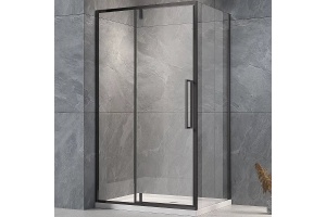 Душевой уголок Veconi Rovigo RV-034B 110х100 профиль черный (RV034B-110100-01-C7)