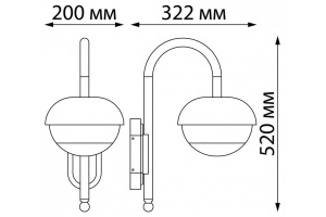 Уличный настенный светильник Novotech Street Acorn 370955 - 3