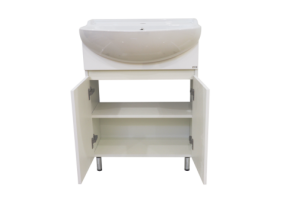 Тумба с раковиной Misty Амур 70 белая матовая - 2