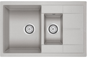 Мойка кухонная Paulmark Feste 77.5 серый матовый