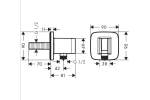Шланговое подключение Hansgrohe Fixfit Q белый матовый - 2