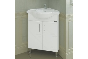 Тумба с раковиной СанТа Аврора угловая
