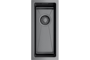 Дополнительная мойка Omoikiri Taki 20-U/IF-GM вороненая сталь