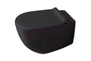 Унитаз подвесной Simas Vignoni 56 с крышкой черный
