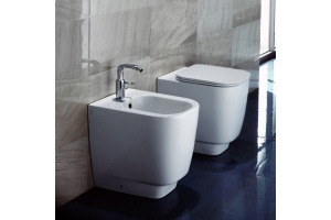 Унитаз приставной унитаз Hatria Fusion q без сиденья белый - 2