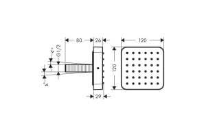 Душевая форсунка Axor Citterio E (36822000) - 2