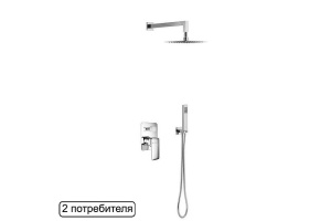 Душевой набор встраиваемый Excellent Keria хром