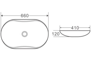 Раковина BelBagno BB1334 накладная - 3