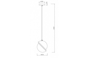 Подвесной светильник Freya Element FR5181PL-01BS - 3