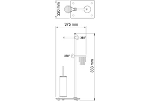 Стойка Wasserkraft K-1234 - 3