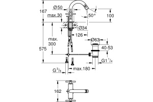 Смеситель Grohe Atrio New 24027AL3 для биде - 3
