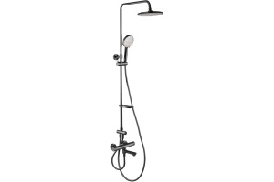 Душевой комплект Swedbe Hermes черный матовый (5114B)