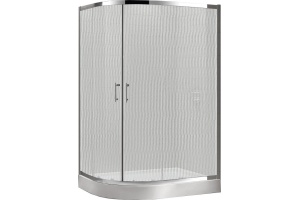 Душевой уголок Cezares Eco RH 2 120/90 P Cr стекло punto - 3