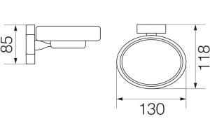 Мыльница Veragio Stanford VR.STD-7750.CR хром - 2
