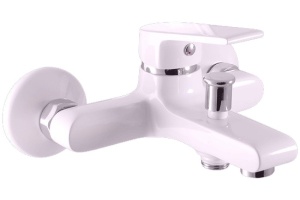 Смеситель для ванны с душем Rav Slezak Colorado белый - хром