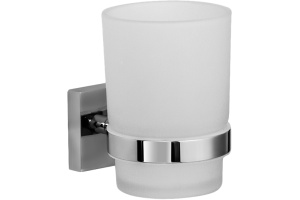 Подстаканник одинарный, матовое стекло, латунь,  Edifice, IDDIS, EDIMBG1i45