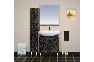 Мебель для ванной Misty Джулия 85 черная краколет - 3