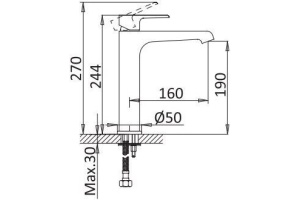 Смеситель Cezares Nautic LC NOP для раковины - 2