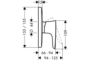 Смеситель Hansgrohe PuraVida 15665000 для душа - 2