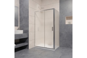 Душевой уголок RGW Passage PA-76 140х80 профиль хром стекло матовое - 2