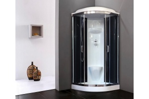 Душевая кабина Royal Bath 90х90 хром стекло тонированное - 2