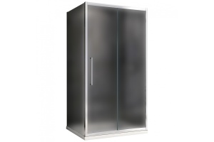 Душевой уголок Abber Schwarzer Diamant 110x60 профиль хром стекло матовое