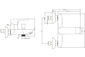 Смеситель Bien Torres BB01017102 для ванны с душем - 2