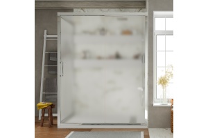 Душевой уголок STWORKI Эстерсунд DE019R80110200 110x80 см профиль хром глянец, стекло матовое