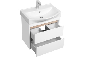 Тумба под раковину Aquaton Нортон 65 белый глянец - 3