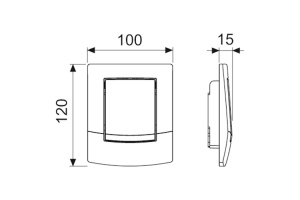 TECE ambia Urinal Панель , цвет белый - 2