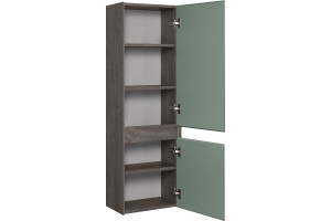 Шкаф-пенал Aquaton Форест 40 зеленый-темное дерево - 2