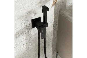 Гигиенический душ Wasserkraft со смесителем черный матовый - 2