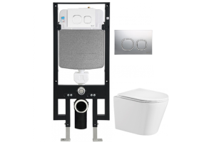 Комплект Weltwasser AMBERG 497 + SALZBACH 004 GL-WT + AMBERG RD-CR (10000006664)