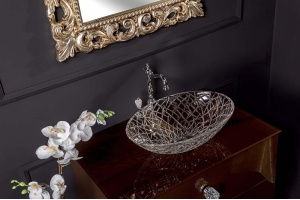 Столешница под раковину Armadi Art Lucido 80 темно - коричневый - 2