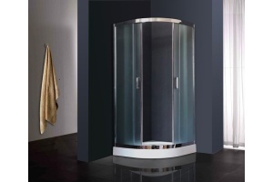 Душевой уголок Royal Bath НК 100х100 с поддоном профиль хром стекло матовое - 2