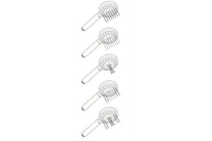 Душевой гарнитур на штанге Excellent Ursa хром - 2