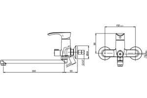 Универсальный смеситель Paini Palermo PACR119KM - 2