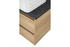 Столешница BelBagno 80х46 черный матовый мрамор (KEP-80-MNO) - 2